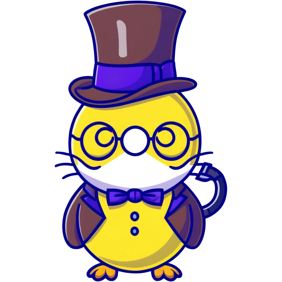 lemon with a monocle, top hat, and cravat emoji