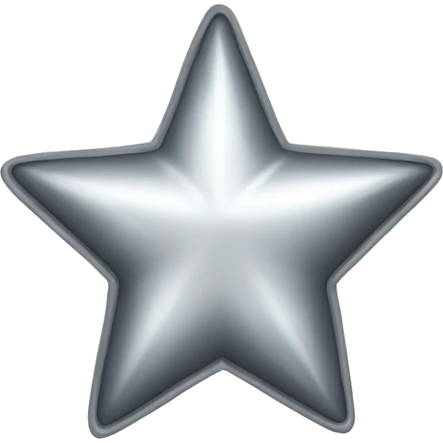 Silver star emoji