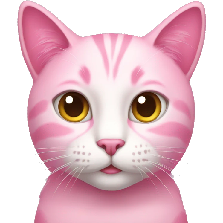 Pink cat emoji