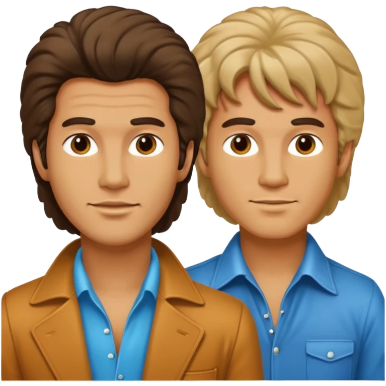 70s 80s men with hair style  emoji