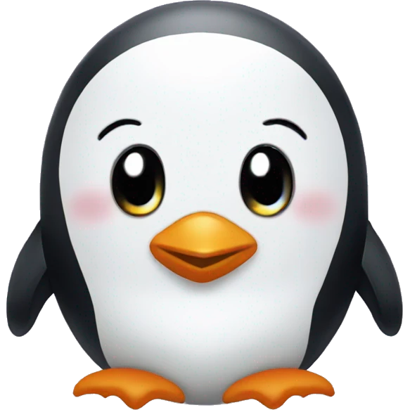 Asthetic cute penguin emoji