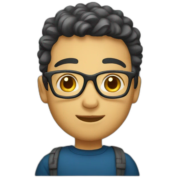 joven estudiante blanco emoji