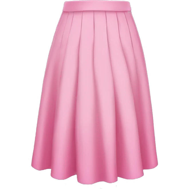 pink skirt emoji
