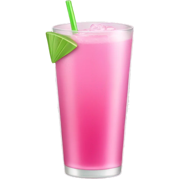 Pink drink emoji
