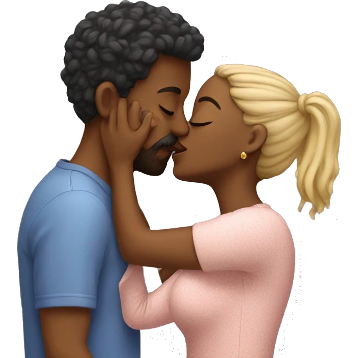 Couple kissing emoji