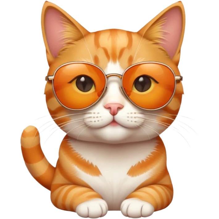 Cat with sunglasses emoji