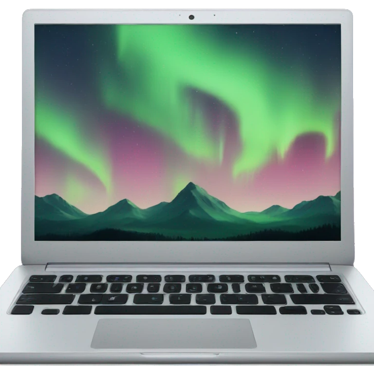 aurora laptop screen emoji