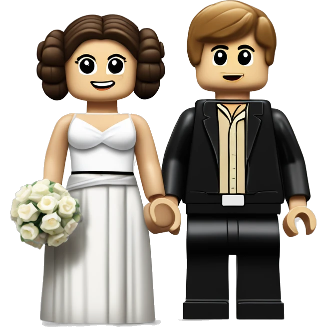 Lego Princess Leia and Anakin  Skywalker get married then have kids together.  emoji