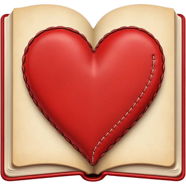heart-shaped book emoji