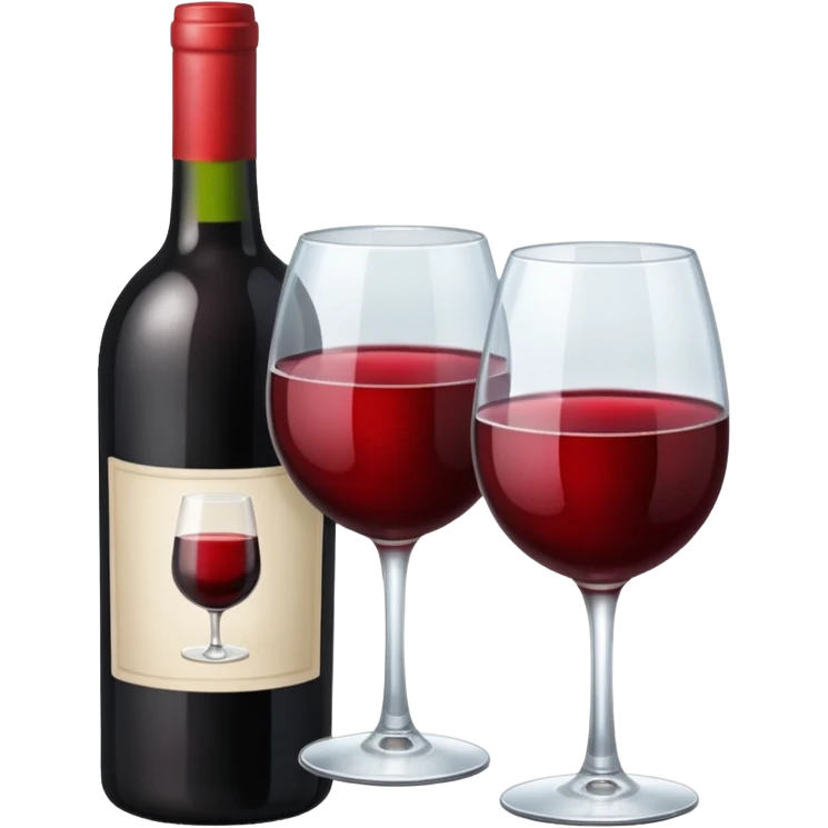 Bottle of wine emoji