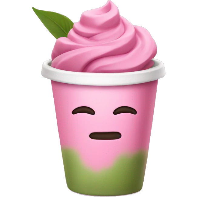 Pink matcha  emoji