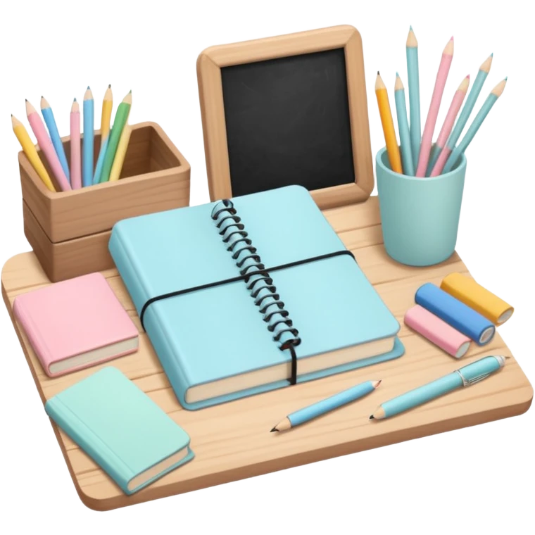 school supplies cottage core  emoji