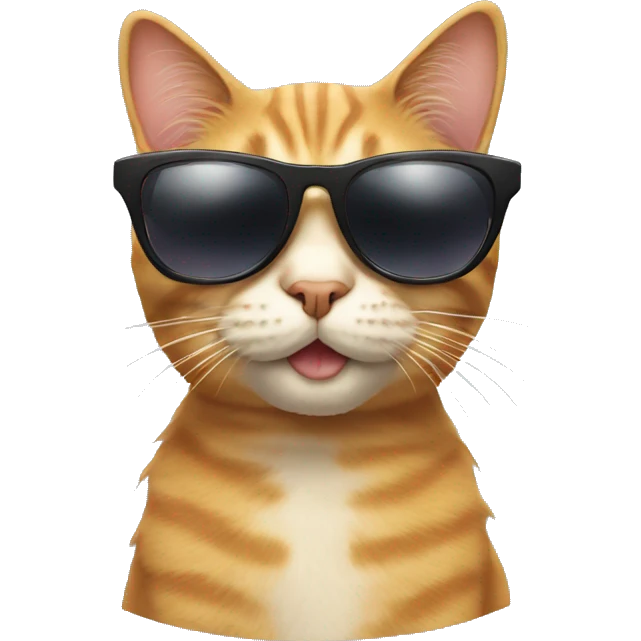 Cat with sunglasses emoji