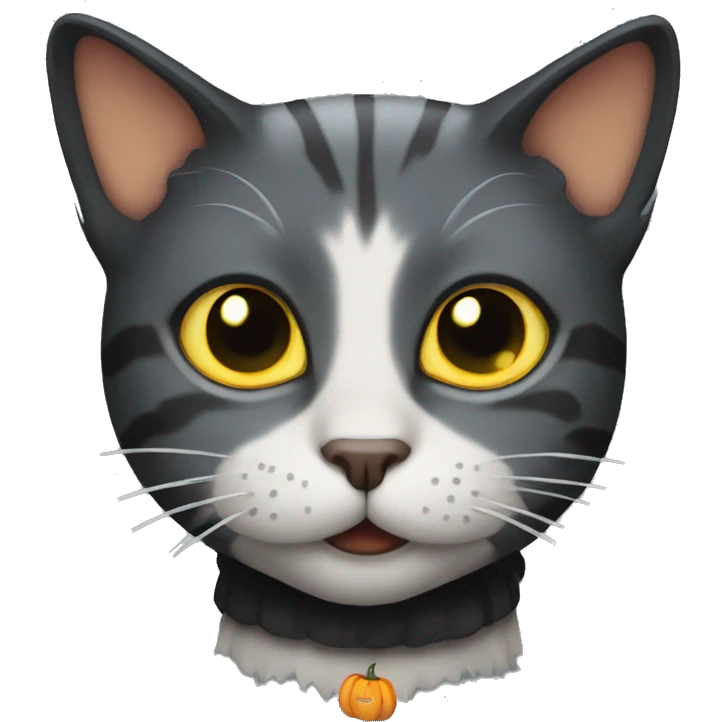 cat in halloween emoji