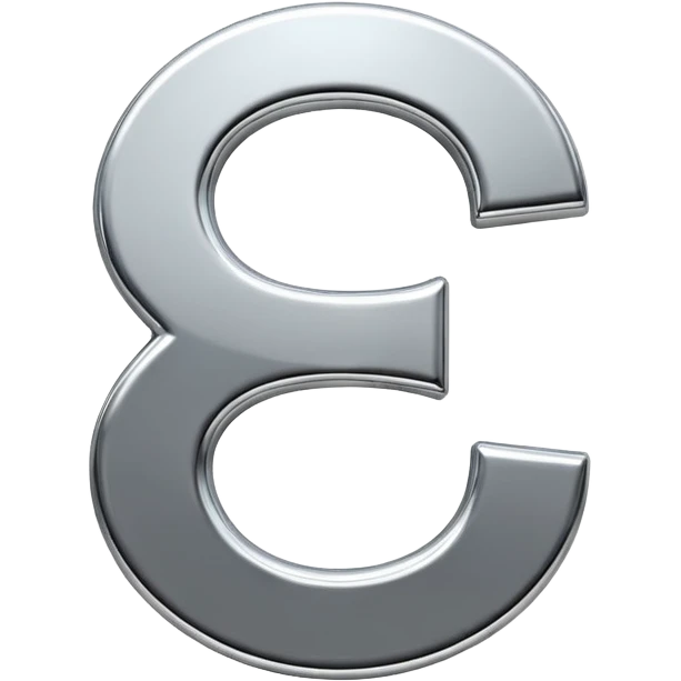 A double dollar sign emoji made of polished silver chrome, smooth metallic surface, glossy reflections, luxury swag vibe, minimal iOS emoji style, centered on white background emoji