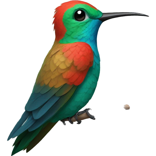 colibrí emocionado emoji