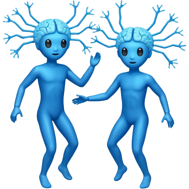 Last two brain cells dancing emoji