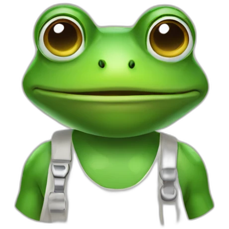 Programmer frog emoji