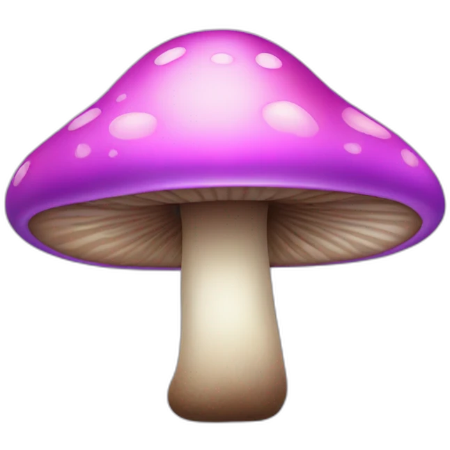 Purple Pink mushroom emoji