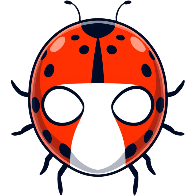 Máscara de LadyBug emoji