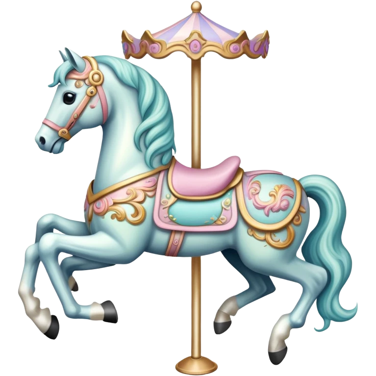 Pastel carousel horse emoji