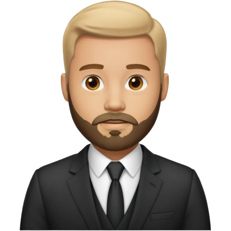 man in suit with beard emoji