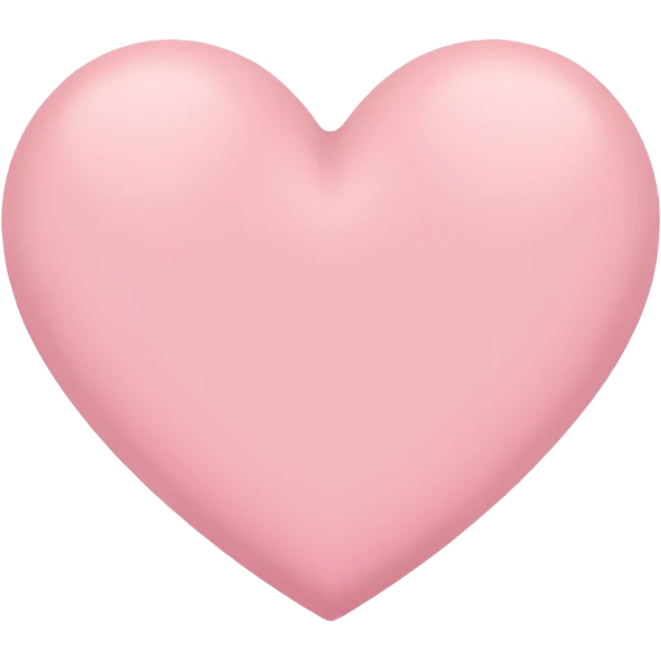 Cœur rose pastel emoji emoji
