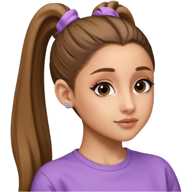 ariana grande ponytail 2025 emoji