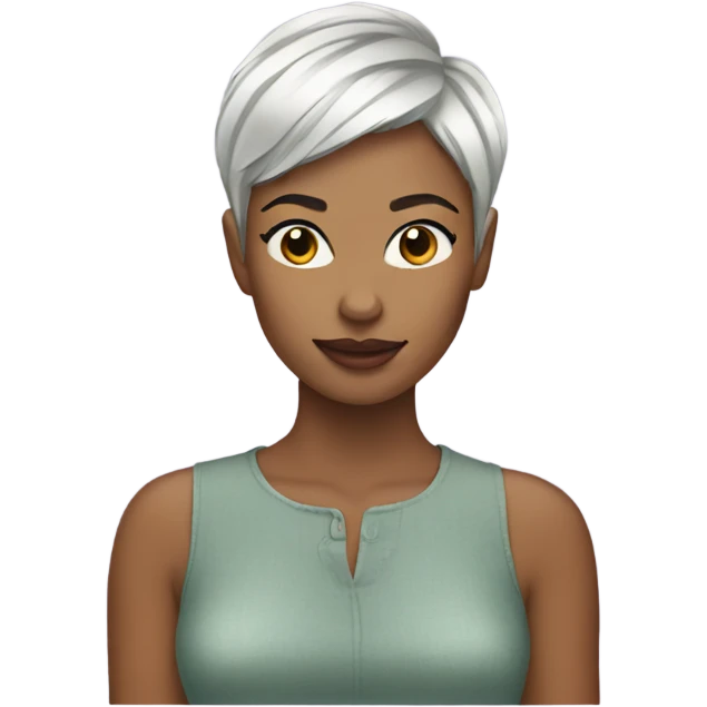 woman pixie cut emoji