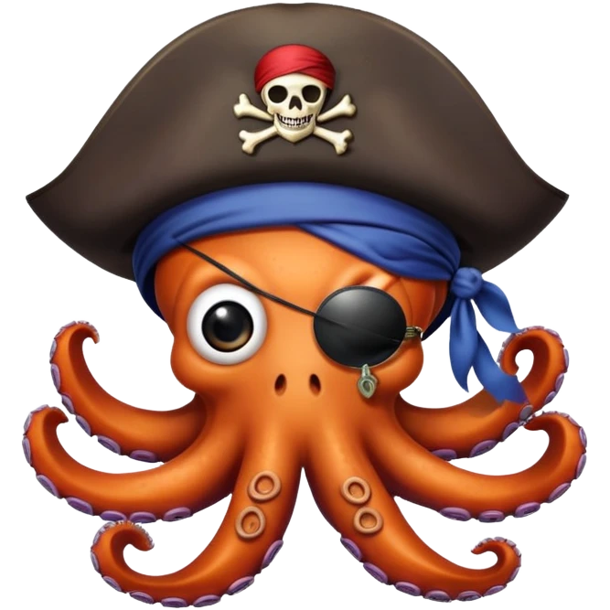 Pirate Octopus emoji emoji