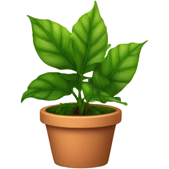 A green plant in a pot emoji