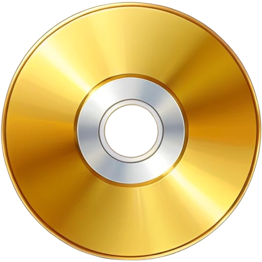 golden CD disk emoji