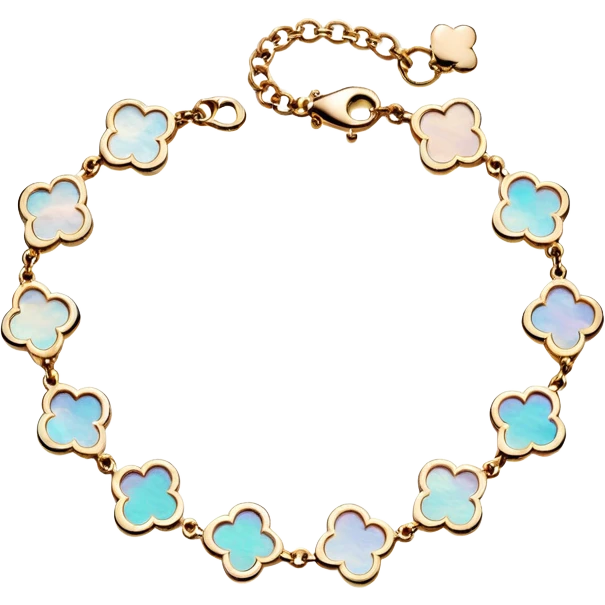 Van Cleef Vintage Alhambra bracelet in Mother of pearl emoji