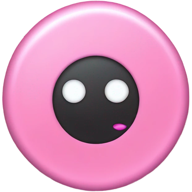 Pink frisbee with glitter  emoji