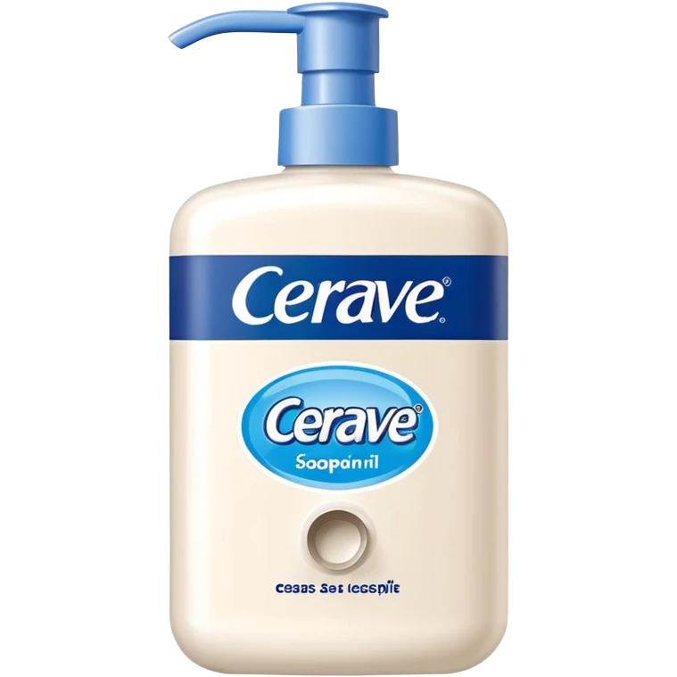 Jabón de bote despensador de cerave emoji