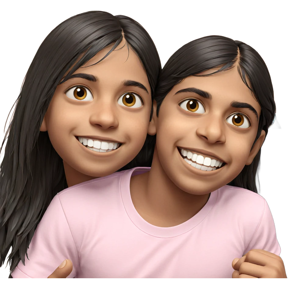 smiling boy with long hair emoji