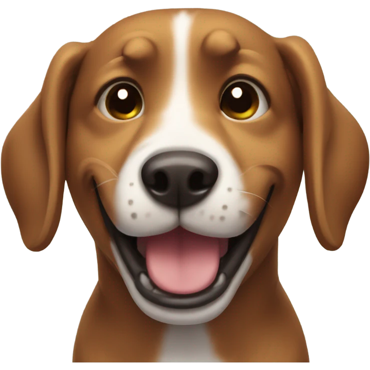 Winking dog emoji