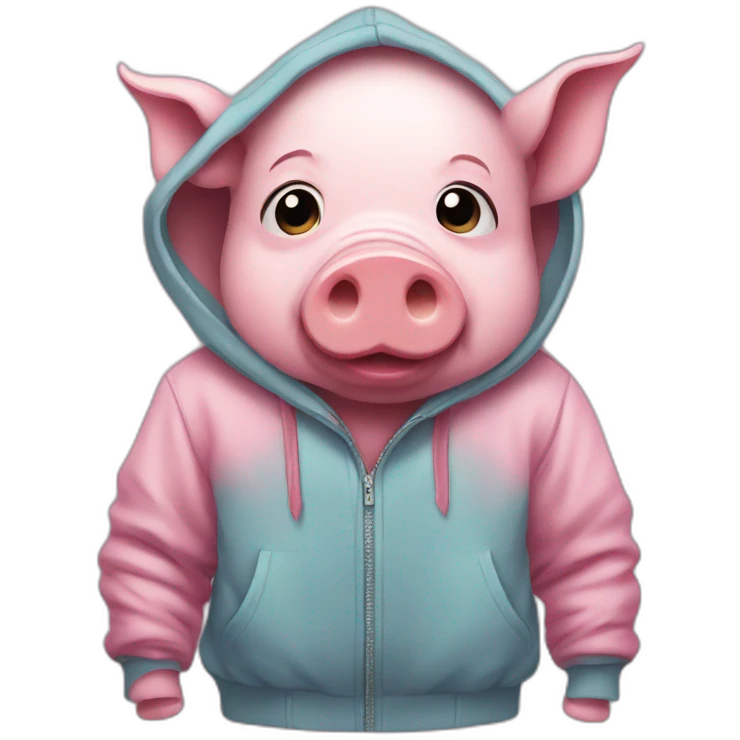 pig in hoodie emoji