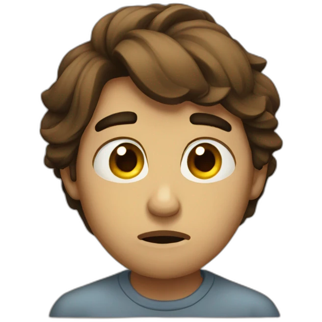 Sad and bad emoji