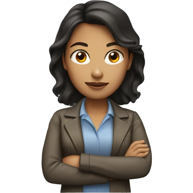 women engineer with dark brown hair emoji
