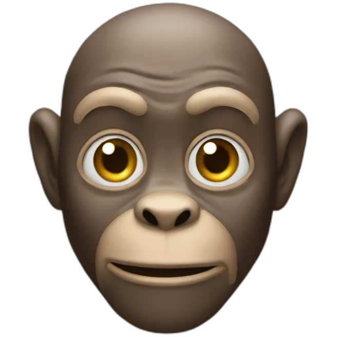 Un singe qui est fâché  emoji