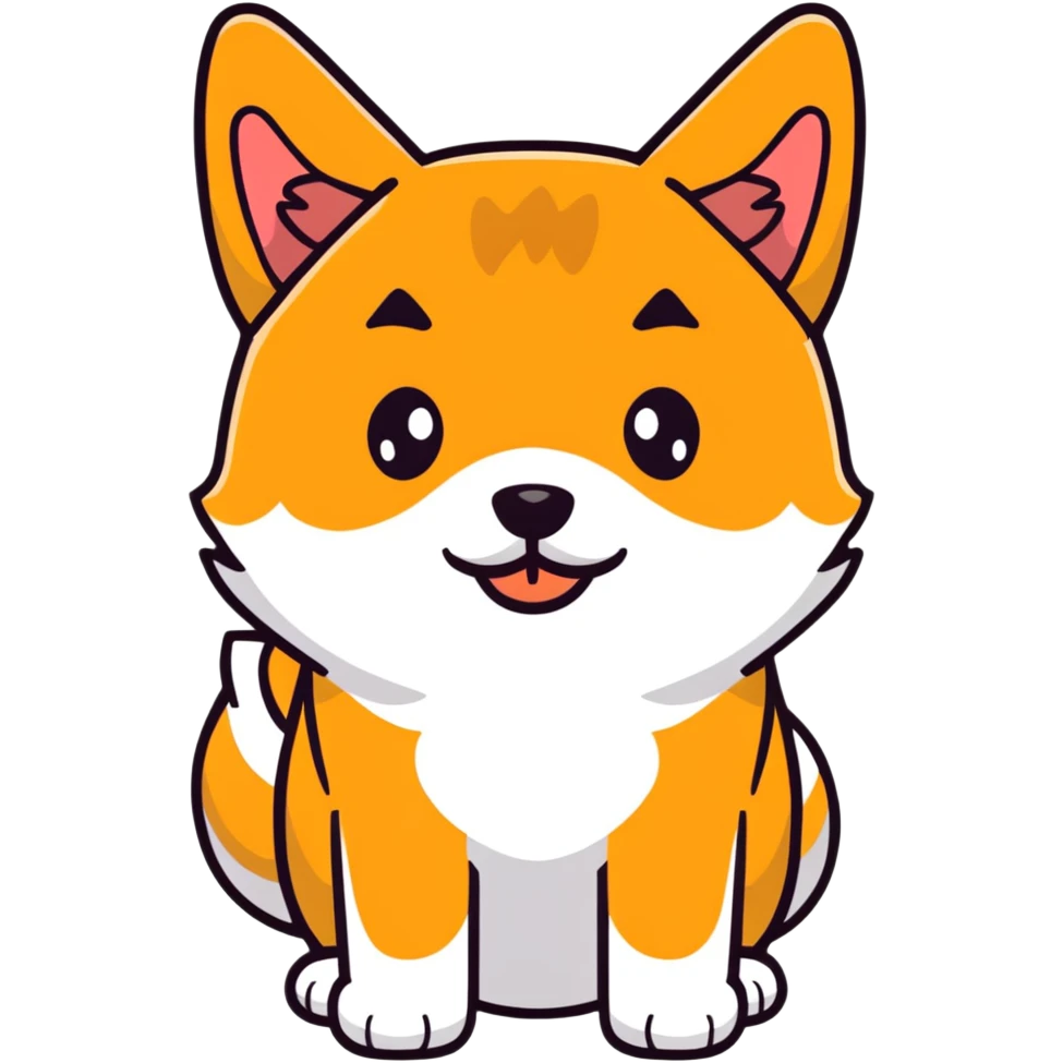 black Shiba Inu dog pooping emoji