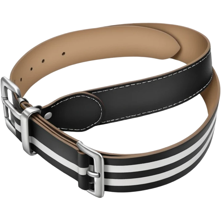 White belt 2 stripes emoji