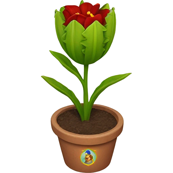 corona de cristo flower red emoji