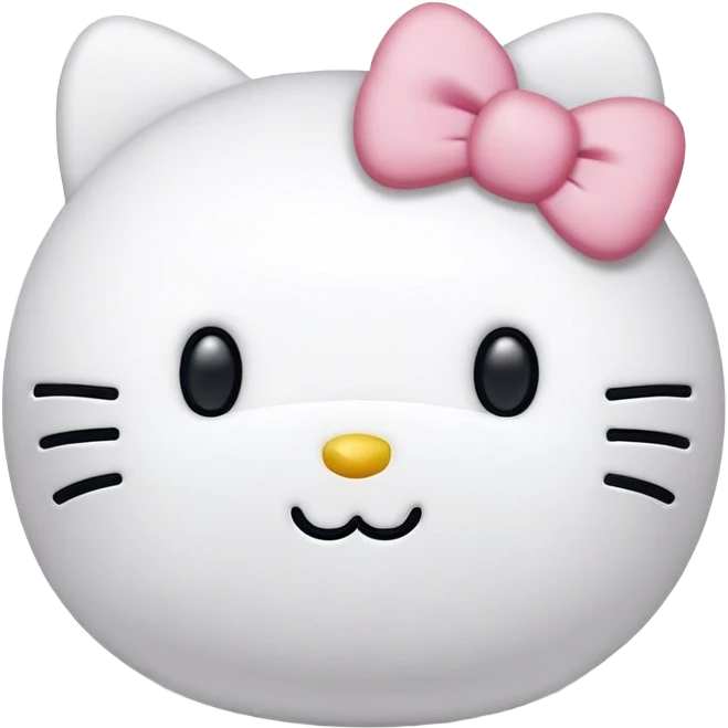 Hello kitty plush emoji