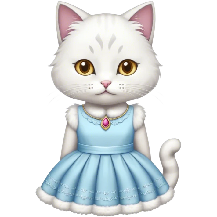 Cat with a dress  emoji