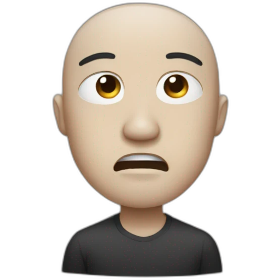 A Chinese man crying  emoji