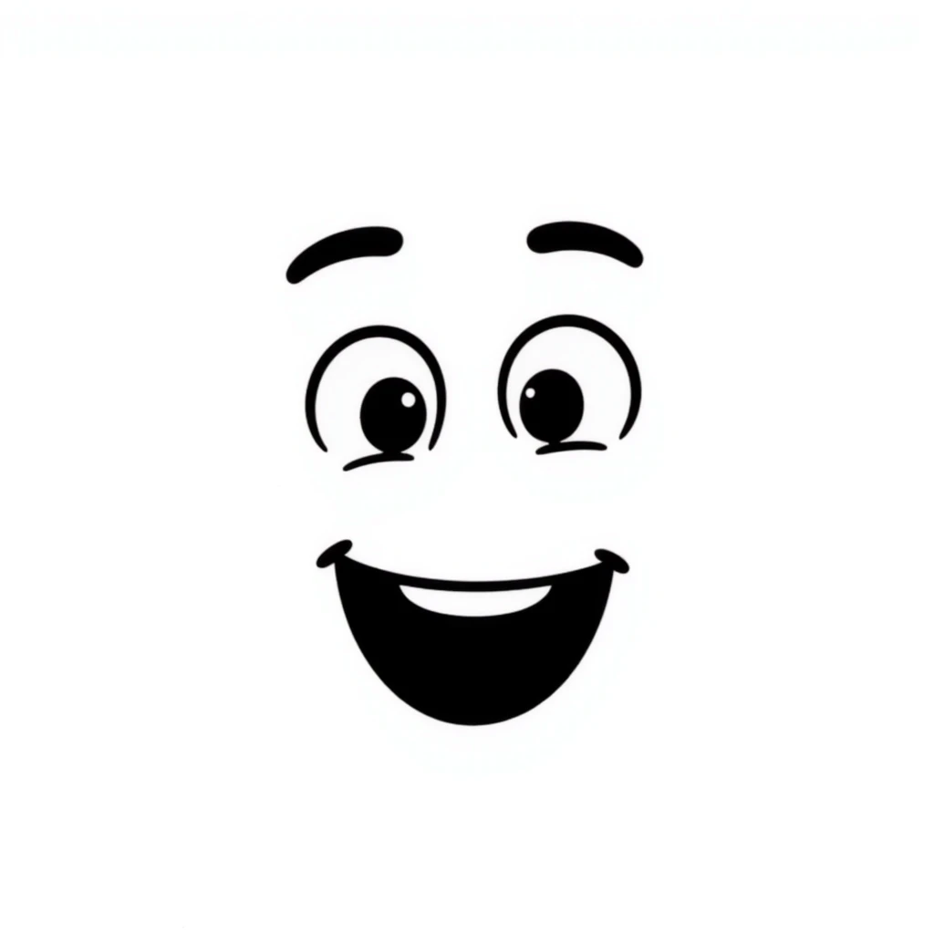 A talking emoji with a cute and expressive face emoji