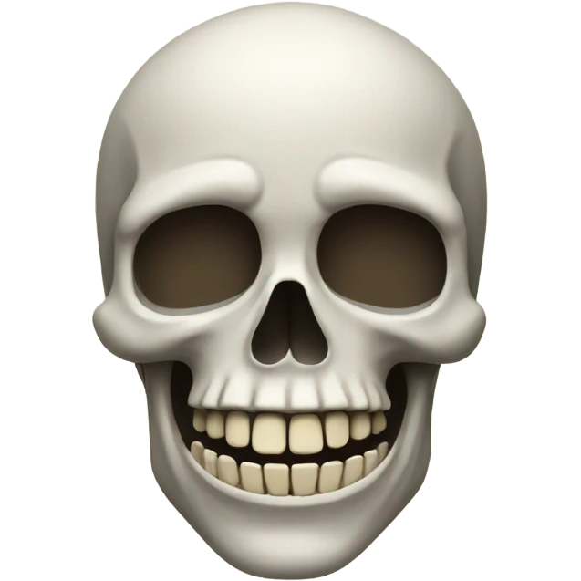 Skull smiling emoji