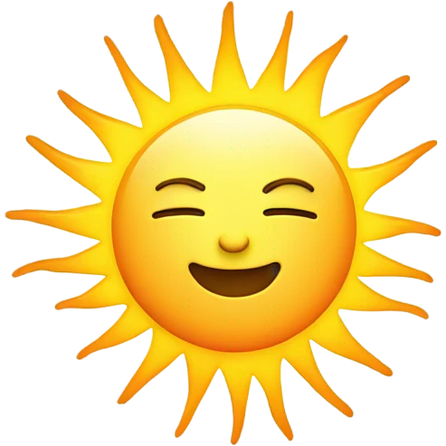 Aesthetically sun  emoji